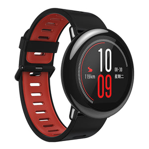 xiaomi AMAZFIT HUAMI GPS Sports Watch with Ceramic Bezel - Black + Red