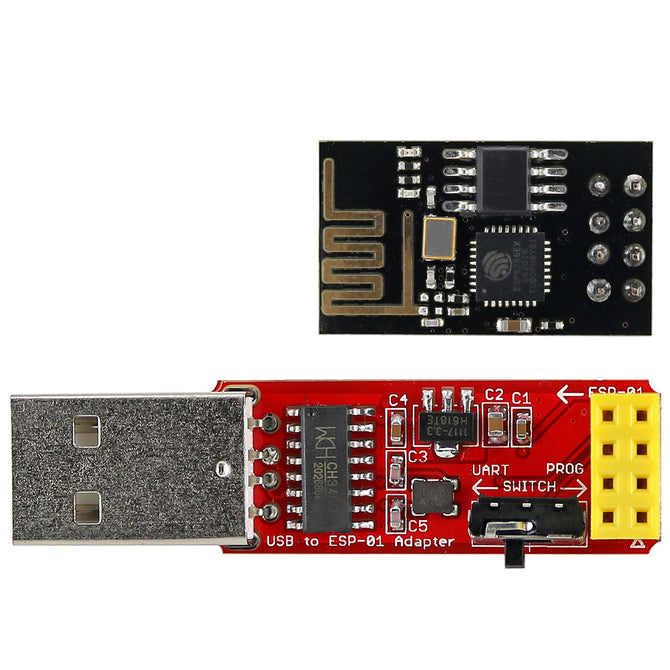 OPEN-SMART ESP8266 Wi-Fi Transceiver Module + USB to ESP-01 Adatper