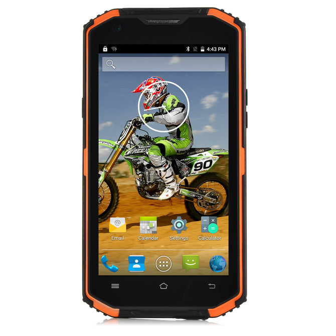 VPhone X3 MT6735 Android 5.1 5.5" Rugged Smartphone - Orange + Black