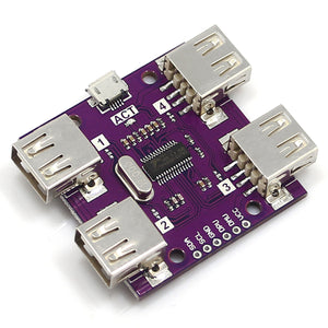 4-Port USB Hub Designed Module for Raspberry Pi 3B / A+ / Zero