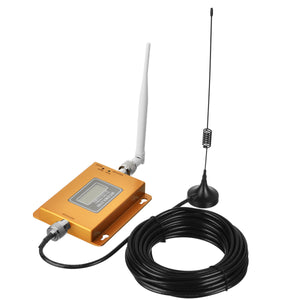W-CDMA 2100MHz LCD Repeater / 3G Mobile Phone Signal Booster - Golden
