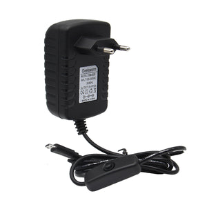 Geekworm DC 5V 3A Power Adapter with Switch for Raspberry Pi (EU Plug)