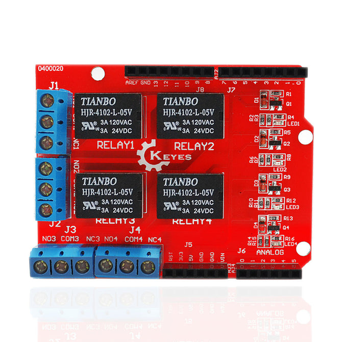 Keyes 4 Channel Relay Module for Arduino UNO R3