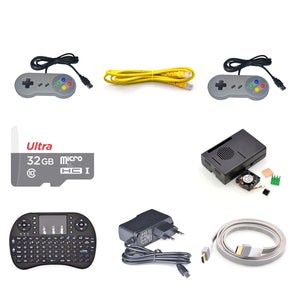 32GB Preloaded RetroPie Game Console Accessories Kit for Pi 3B
