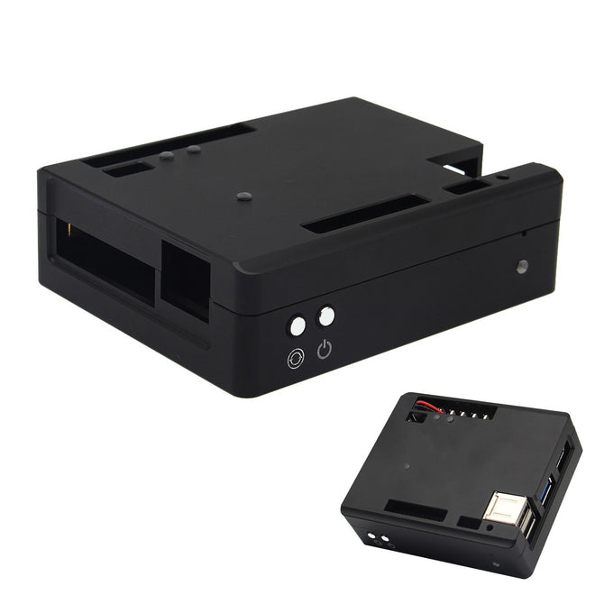 Geekworm CNC Aluminum Alloy Case for Lattepanda 2G/4G Board - Black