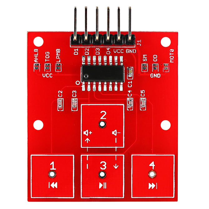 OPEN-SMART 4-CH Digital Capacitive Touch Sensor Module for Arduino