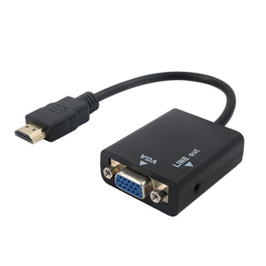 HDMI to VGA Adapter with Audion Connect Cable for Orange Pi - Black