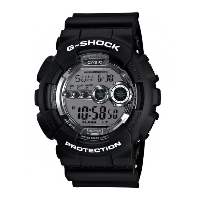 Casio G-Shock GD-100BW-1DR Adult's Sport Watch - Black