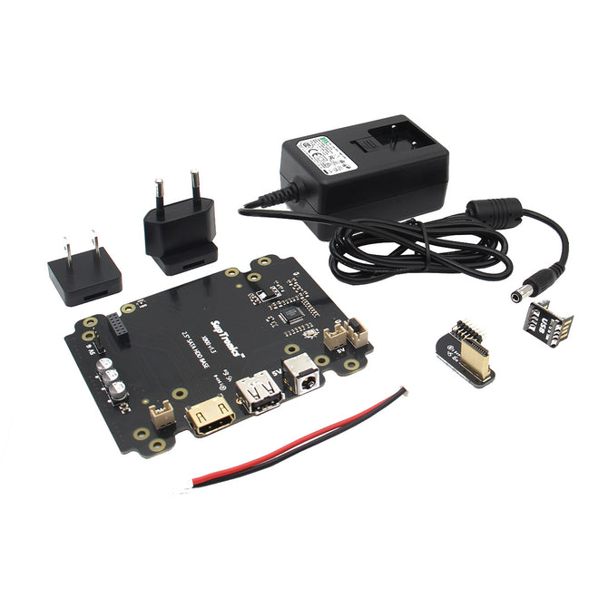 5V 4A Power Adapter + X800 SATA HDD/SSD Storage Expansion Board Kit