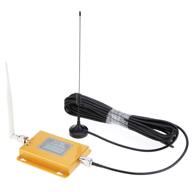 DCS 1800MHz LCD Phone Signal Repeater w/ Antennas (US Plugs)