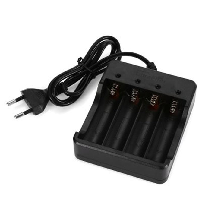 UltraFire HD-077B 18650 Lithium-ion Battery Charger, EU Plug - Black
