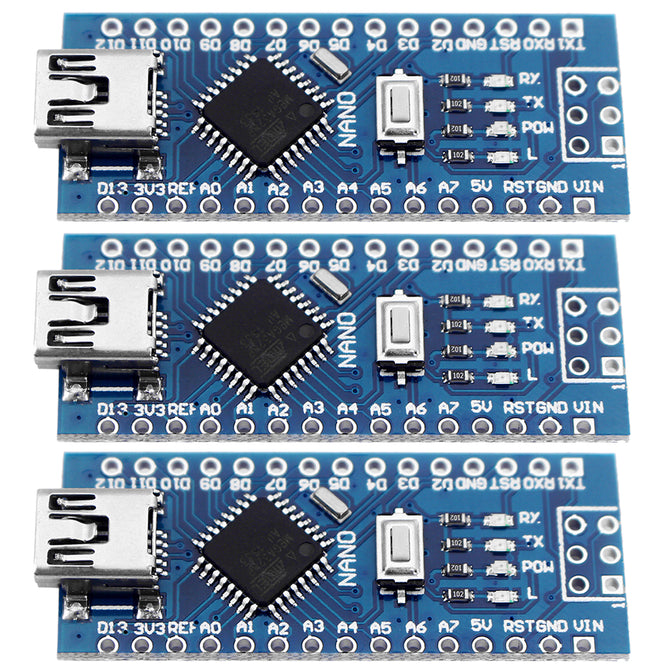 Nano V3.0 ATmega328P Improve Controller Boards for Arduino (3 PCS)