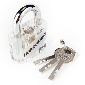 HakkaDeal Transparent Locksmith Tool Practice Lock w/ Keys