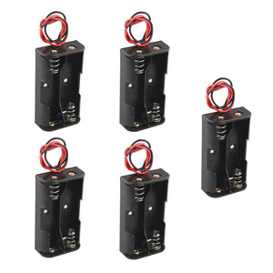 Hengjiaan Plastic Battery Storage Cases Boxs for 2xAA Battery (5 PCS)