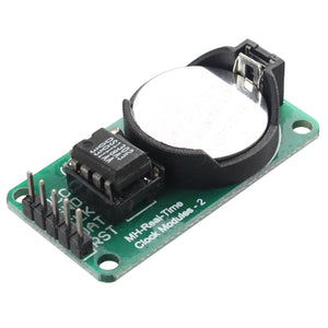 Hengjiaan RTC DS1302 Real Time Clock Module - Green + Silver