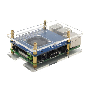 Geekworm Smart Fan & Power Board + Case + Copper Heat Sink Kit