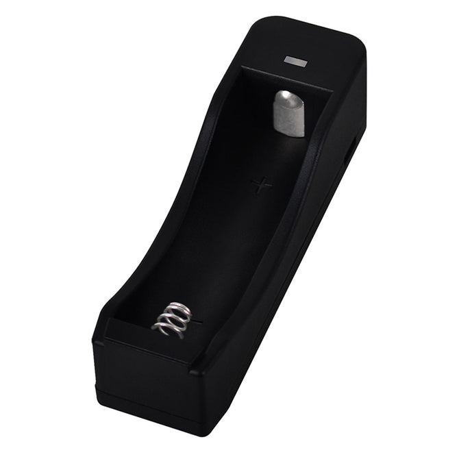 RichFire SFF-0003 USB 1-Slot 5V 18650 Li-Ion Battery Charger - Black