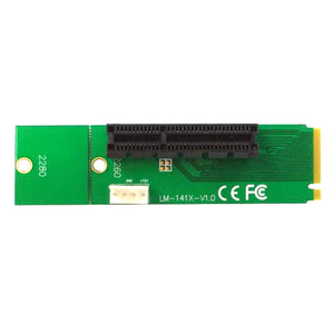 M.2 NGFF to PCI-E X4 Adapter Card - Green