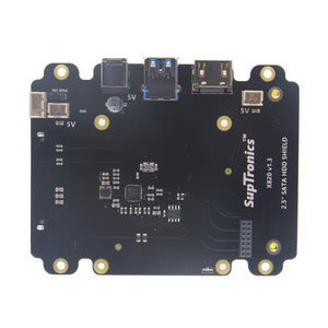 SupTronics X820 2.5" SATA HDD, SSD Expansion Board for Raspberry Pi