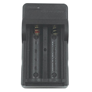 SZFC US Plugs 14500 Lithium Battery Dual Slot Charger - Black