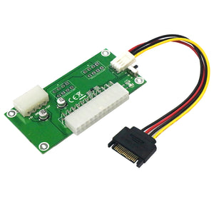 Dual Power Supply Start Line 24PIN Power Supply Sync Line - Green