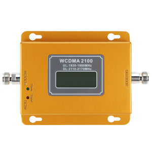 W-CDMA 2100MHz LCD 3G Mobile Phone Signal Booster Repeater - Golden
