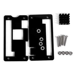 Raspberry Pi Zero W Enclosure Case with Heatsink - Black