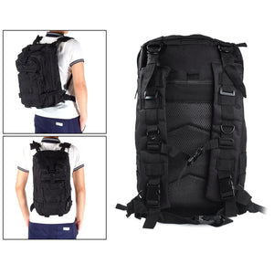 25L Unisex Outdoor Military Army Tactical Backpack - Black