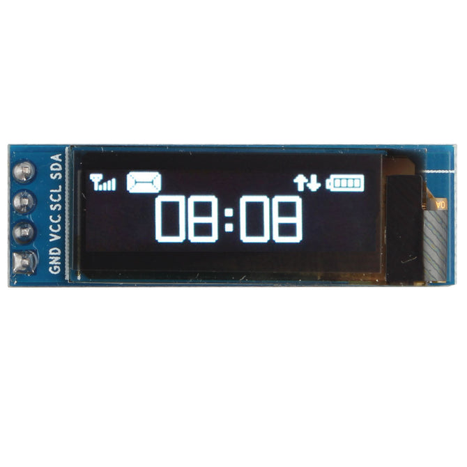 Hengjiaan 0.91" White I2C IIC OLED Serial 128x32 LCD Display Module