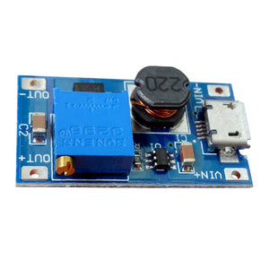 DC-DC 2A Adjustable Boost Module Micro USB DC Circuit Board