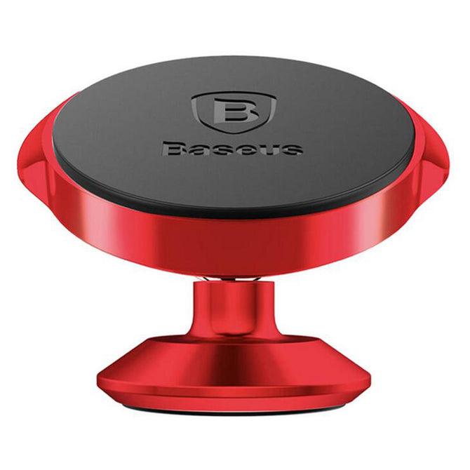 Baseus 360 Degree Magnetic Car Dashboard Vertical Phone Holder - Red