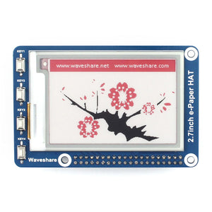264x176, Three-color, 2.7inch E-Ink Display HAT For Raspberry/Arduino