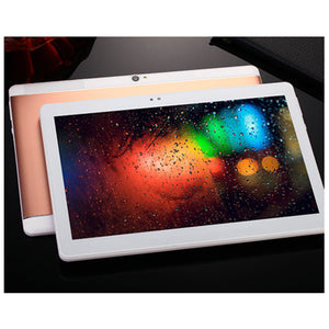 10 Inch Android 4.4 3G Phone Call Tablet w/ RAM 1GB, ROM 16GB - Golden