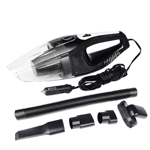 120W Car Vacuum Cleaner Wet And Dry Dual Use Hepa Filter - Black