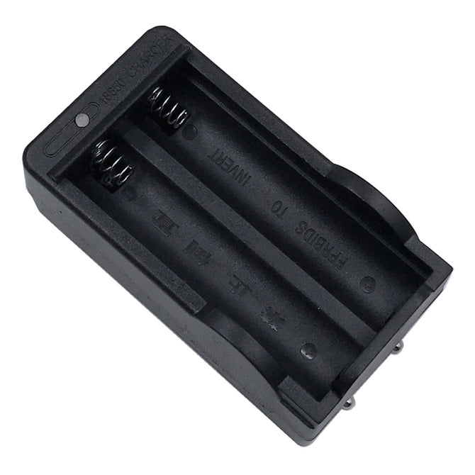 ZHAOYAO 18650 Lithium Battery Dual-Slot Charger - Black (EU Plug)