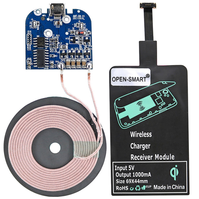 OPEN-SMART Wireless Charger Module Kit with Transmitter, Receiver