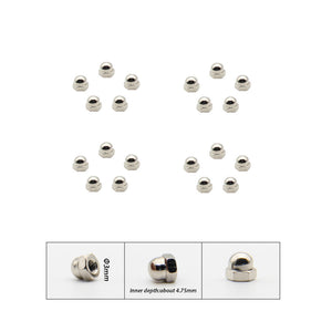 Geekworm 20Pcs M3 Cap Nickel Plating Iron Nuts Kit for DIY Project