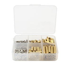 120Pcs/Lot M2.5 Brass Spacer+Screw+Nut Kits w/ Case for Raspberry Pi