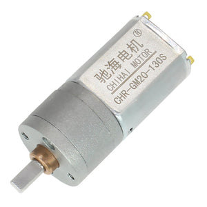 chihaimotor CHR-GM20-130S DC Carbon Brush Gear Motor, Robot Motor
