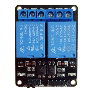 5V Two-way Relay Module with Optocoupler Protection