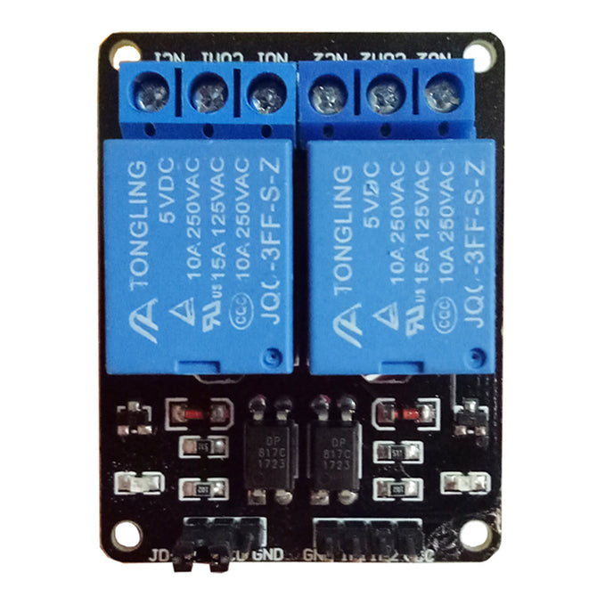 5V Two-way Relay Module with Optocoupler Protection
