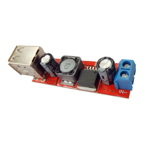 DC-DC 3A Dual USB Output Buck Regulator Power Supply Module