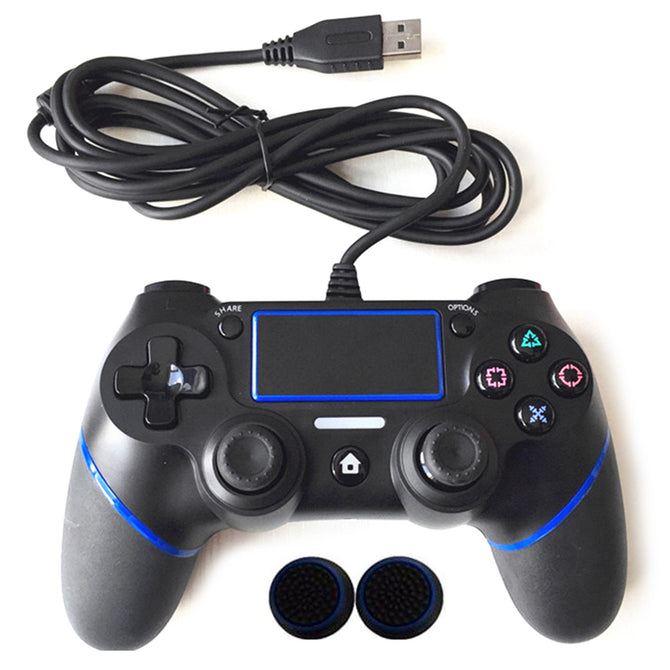 PS4 Controller Wired Gamepad for Playstation Dualshock 4 - Blue