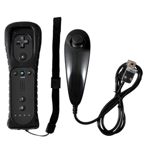 2-in-1 Nunchuk Remote Controller for Nintendo Wii - Black