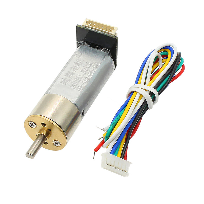 chihaimotor CHR-16G-050-ABHL DC 12V 6V Magnetic Holzer Encoder Carbon Brush Gear Motor