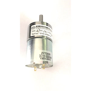 ZHAOYAO 37RG DC 12V 200RPM Micro Gear Box Motor, Speed Reduction Electric Gearbox with Centric Output Shaft