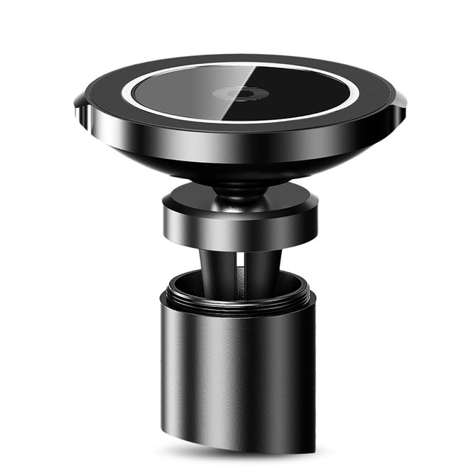 Baseus Big Ears Magnetic Car Mount Fast Charge Qi Wireless Charger - Black
