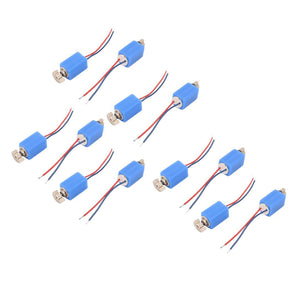 DC 3V 3500RPM 4mm x 8mm Pager Cell Phone Micro Vibration Motor - Blue (12 PCS)