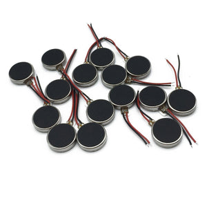 DC 3V 12000RPM Two Wired 10mm x 2mm Coin Cell Phone Vibration Motor (15 PCS)