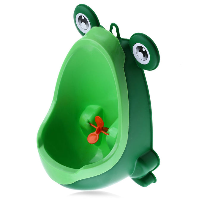 Frog Shape Wall-Mounted Boy Potty Toilet for Infant Baby Toddler, Training Children Boys Stand Vertical Urinal Pee